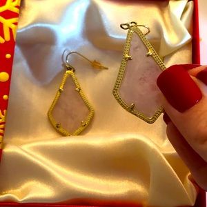 Pink Kendra Scott earrings
